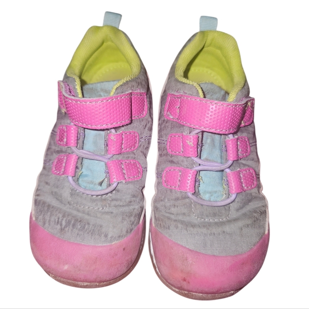 See Kai Run Kids Pink and Gray Shoes - Picture 5 of 7